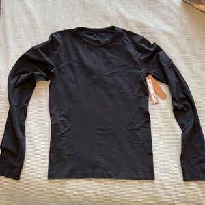 Skims Black Long Sleeve Shirt Medium